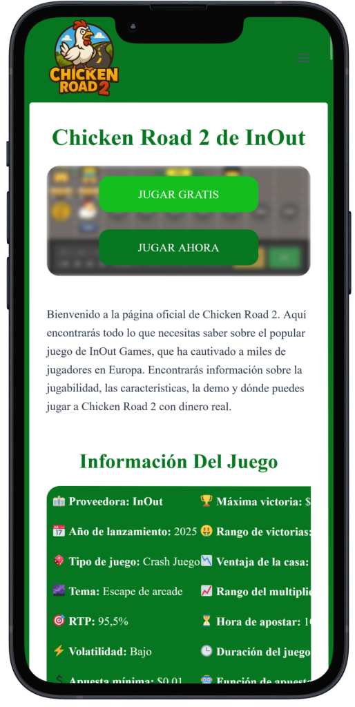 Juego Chicken Road 2 App