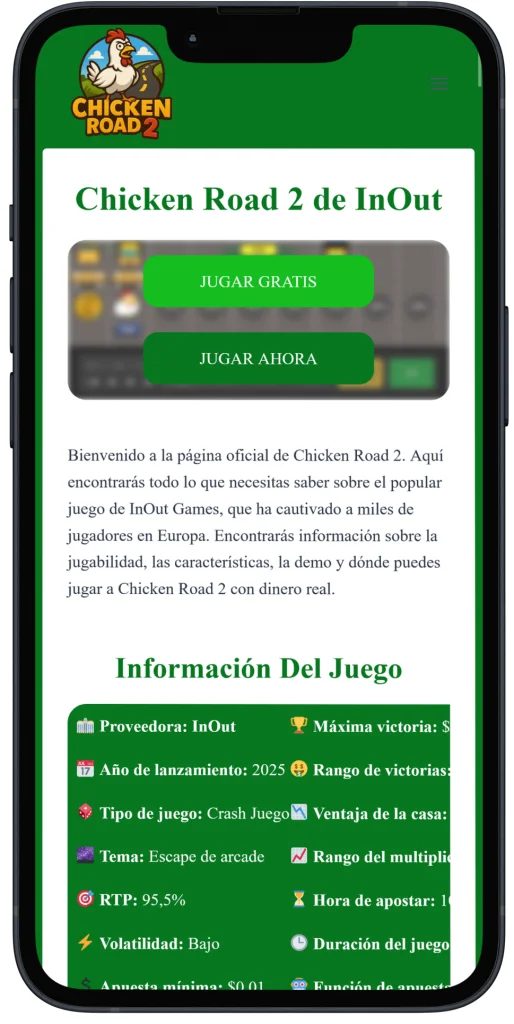 Juego Chicken Road 2 App