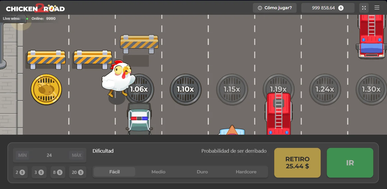 Niveles de Chicken Road 2