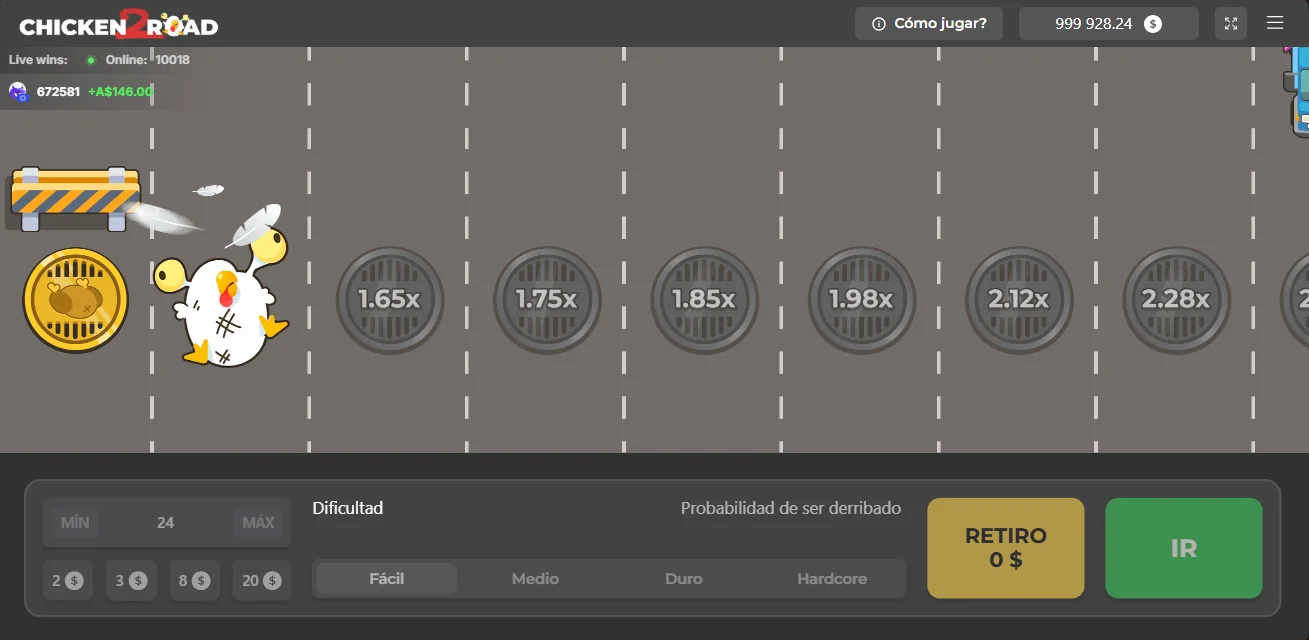 Cómo jugar a Chicken Road 2